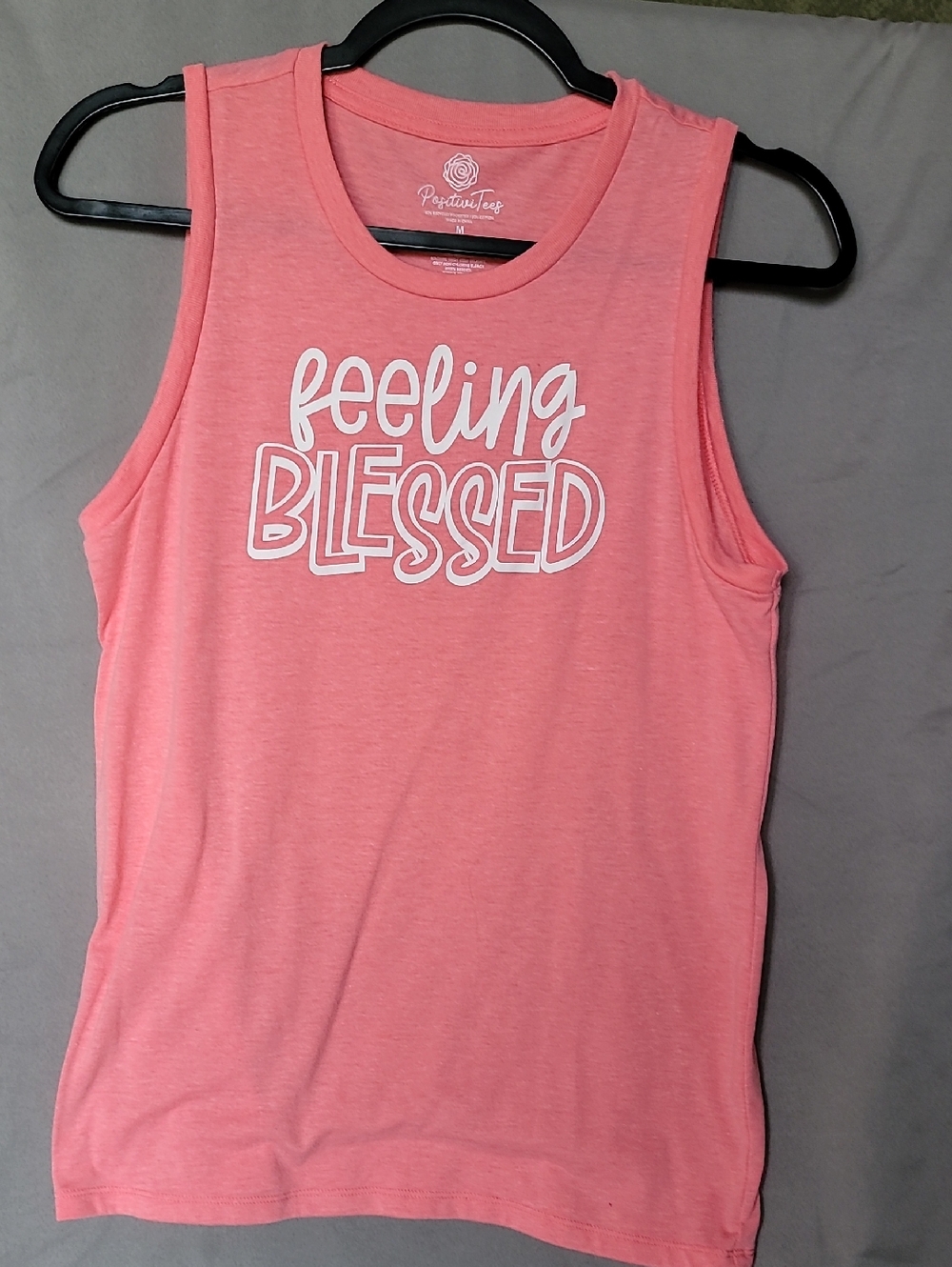 Feeling Blessed Pink Graphic Tank Top